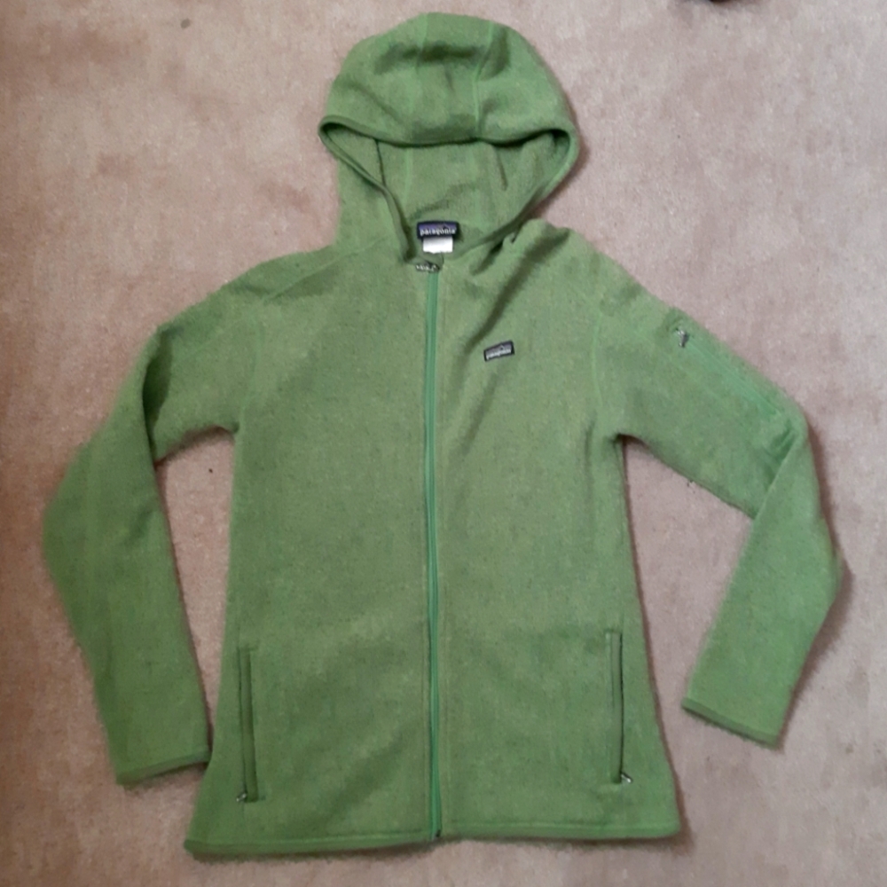 Patagonia Green Hooded Full‑Zip Women's Sweater Jacket